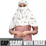 7 season's Cotton Short Scarf Cum Mask