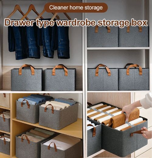 Foldable Closet Wardrobe Storage Box