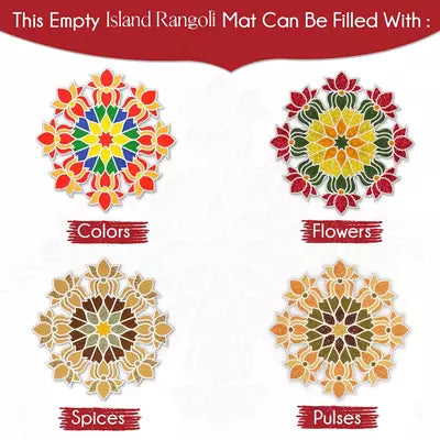 Assorted Design Island Rangoli ( Pack o 2 )