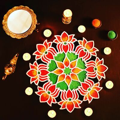 Assorted Design Island Rangoli ( Pack o 2 )