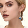 Heart-Shaped Zircon Tassel Earring