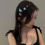 Hair Hoop Butterfly Fairy Tassel Headwear