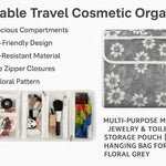 17 Compartments Foldable Jewellery, Makeup & Cosmetics Organizer Pouch
