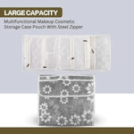 17 Compartments Foldable Jewellery, Makeup & Cosmetics Organizer Pouch