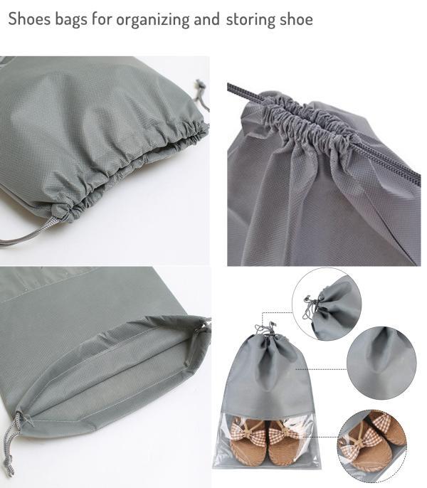 Drawstring Waterproof Shoe Dust Bags (10pcs)